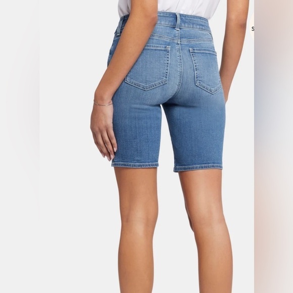 NYDJ ELLA DENIM WITH SIDE SLITS SHORTS BLUEWELL NEW - Picture 3 of 8